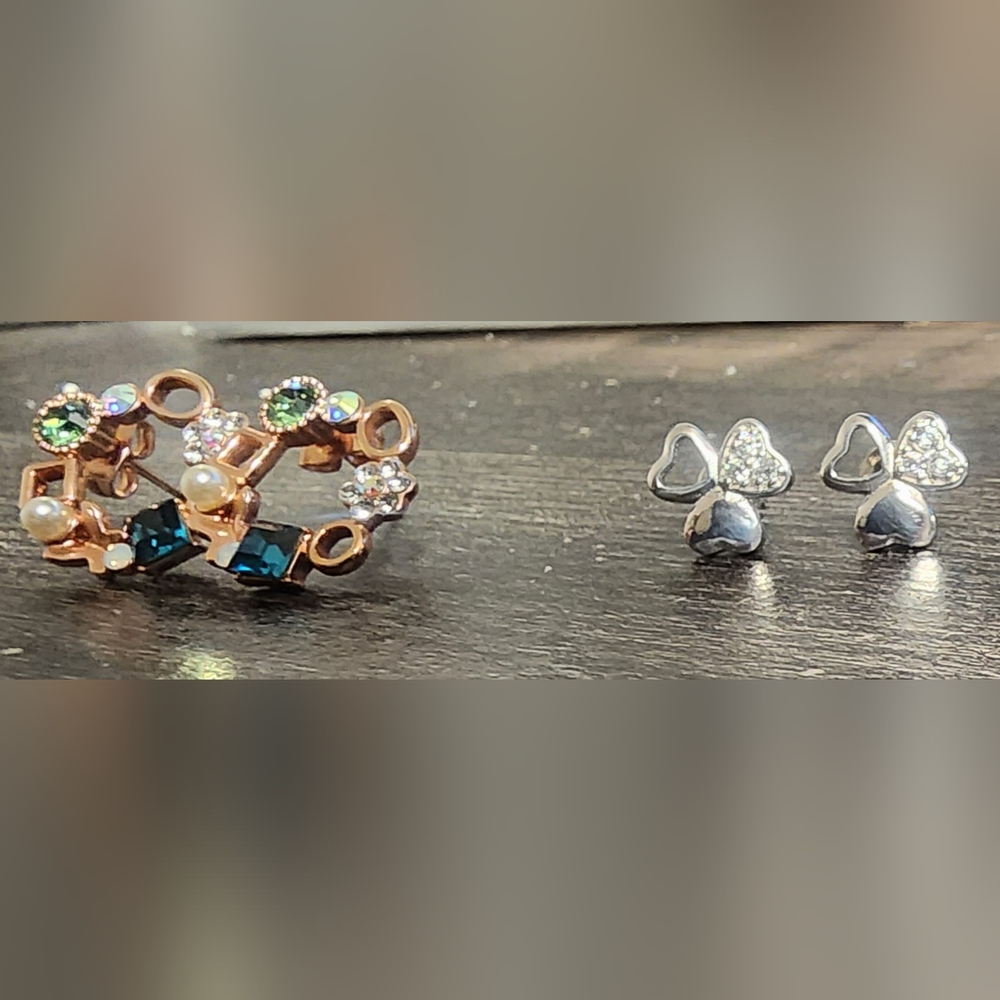 2 pairs of earrings never worn